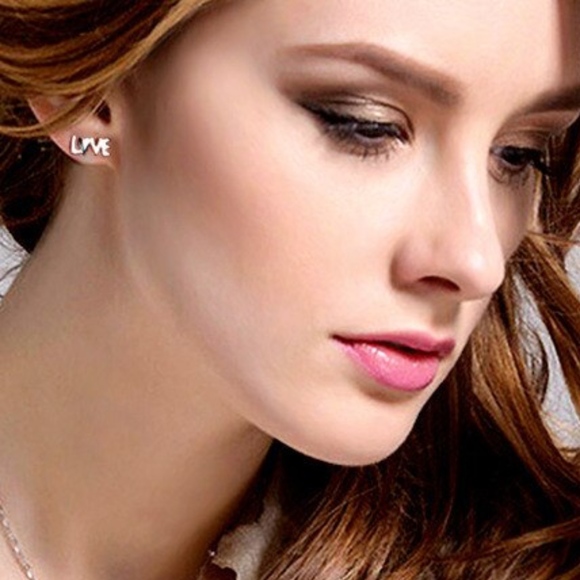 L <3 VE earrings silver color - Picture 2 of 4